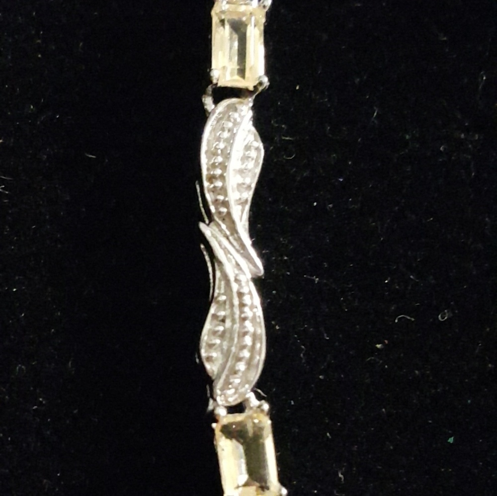 Citrine and Sterling silver necklace